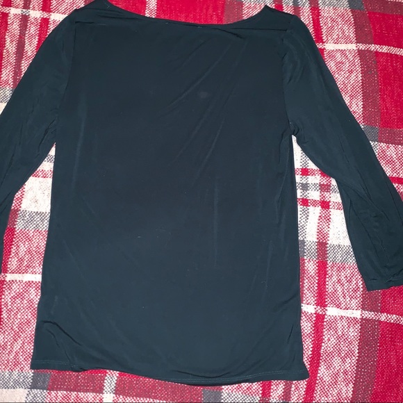 Green 3/4 sleeve dress shirt - Picture 2 of 3